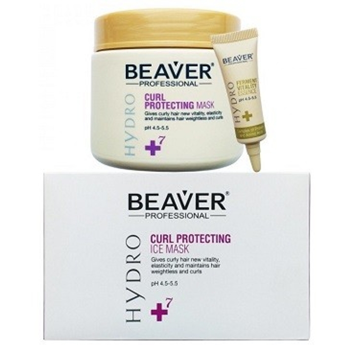 ЖИВИЛЬНА МАСКА ДЛЯ ІНТЕНСИВНОГО ВІДНОВЛЕННЯ І ЗАХИСТУ ЛОКОНІВ Beaver Hydro Curl Protecting Mask