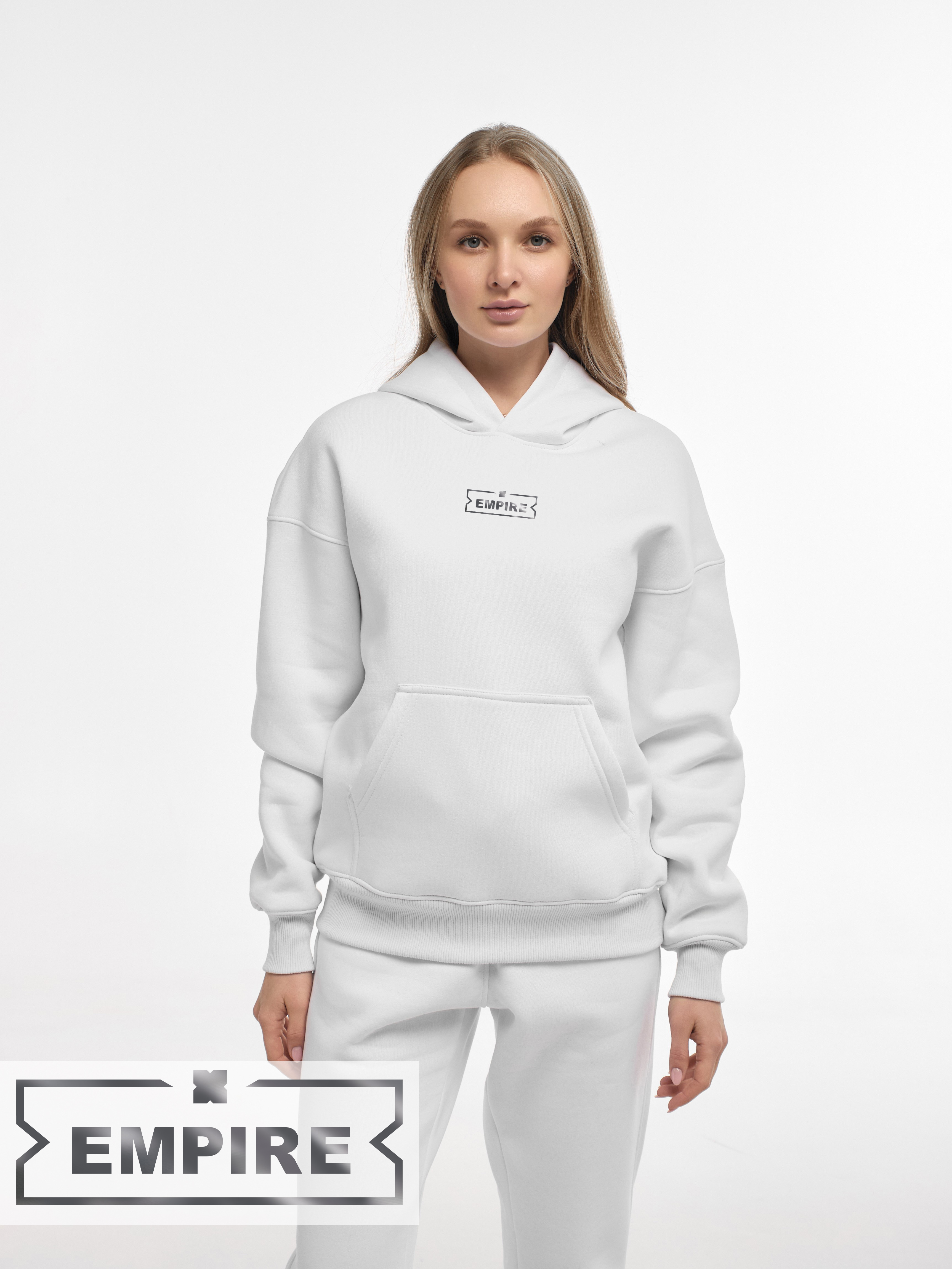 HOODIE "THE EMPIRE" | POCKET | WHITE EMOTION | XH1