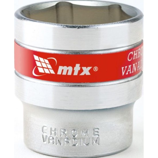 Головка торцева, 15мм, 6гранна, CrV, хромована МТХ