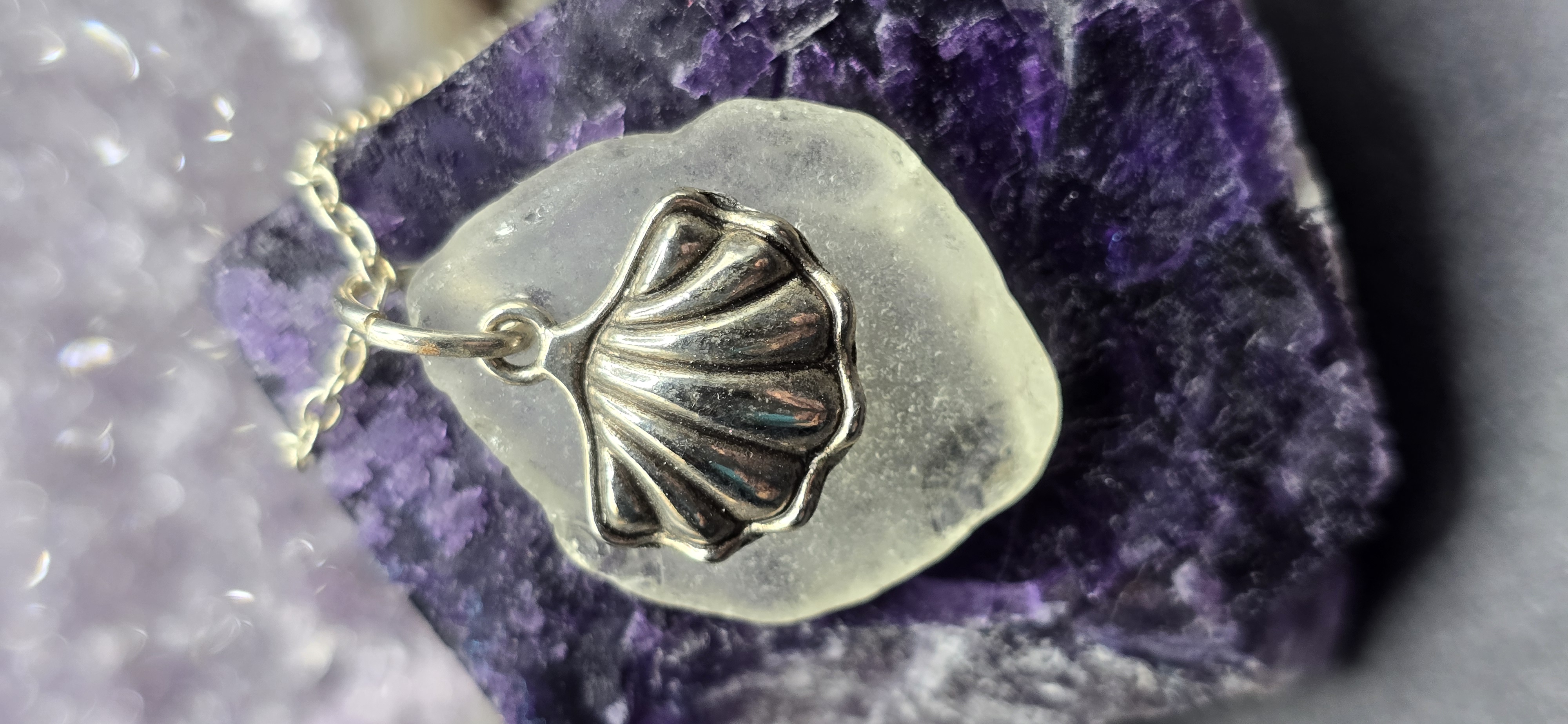 Shell Sea Glass Necklace 