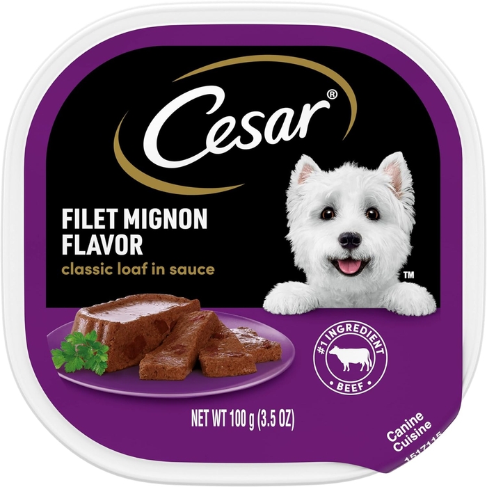 CESAR Adult Wet Dog Food Classic Loaf in Sauce Filet Mignon Flavor