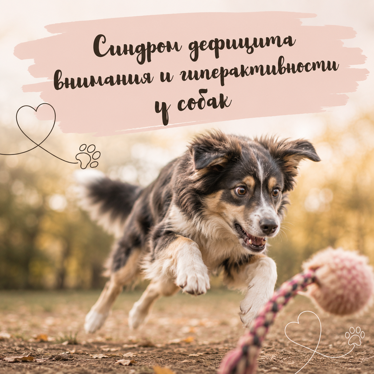 Синдром дефицита внимания и гиперактивности у собак