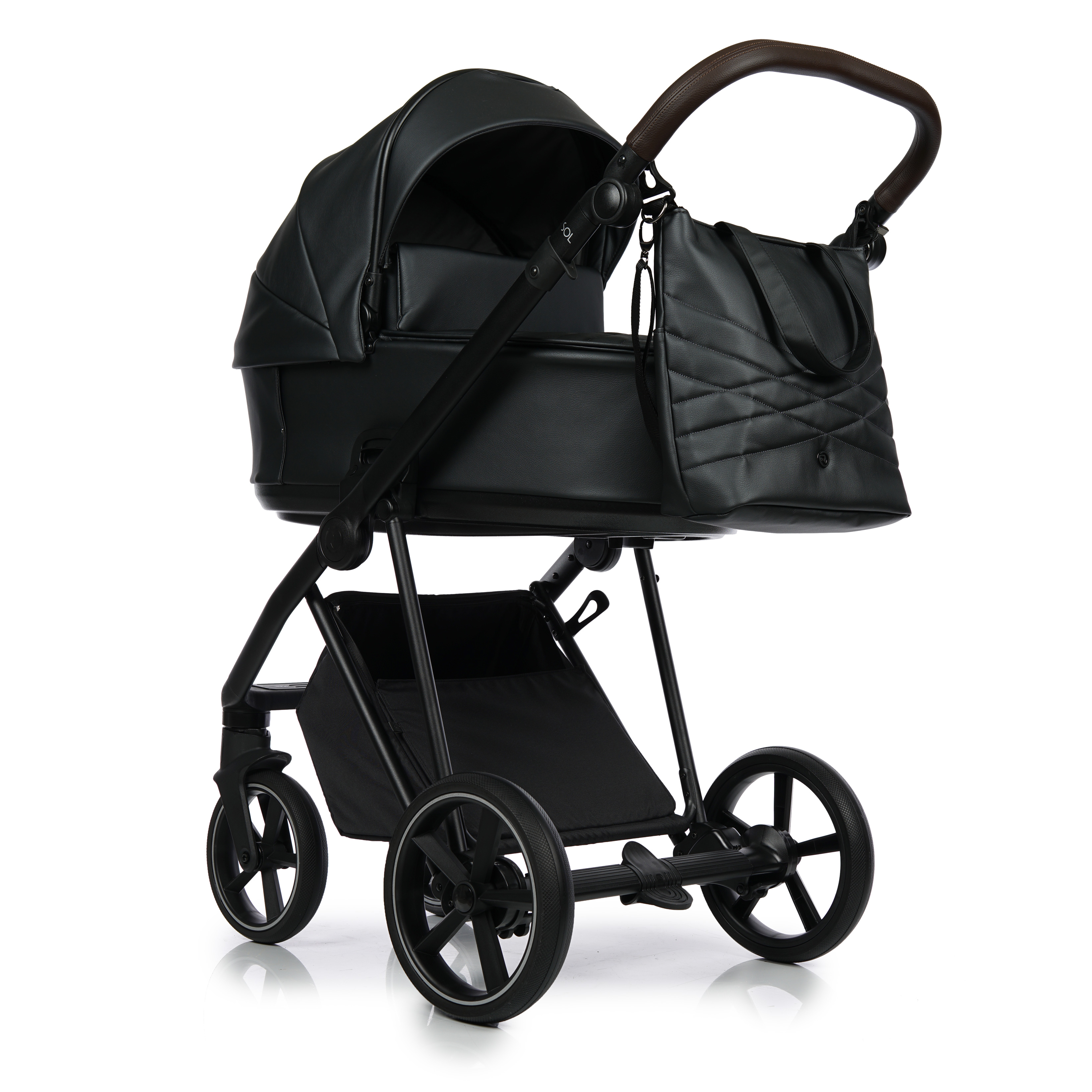 Коляска 2 в 1 Roan Ivi Pearl Black ECO