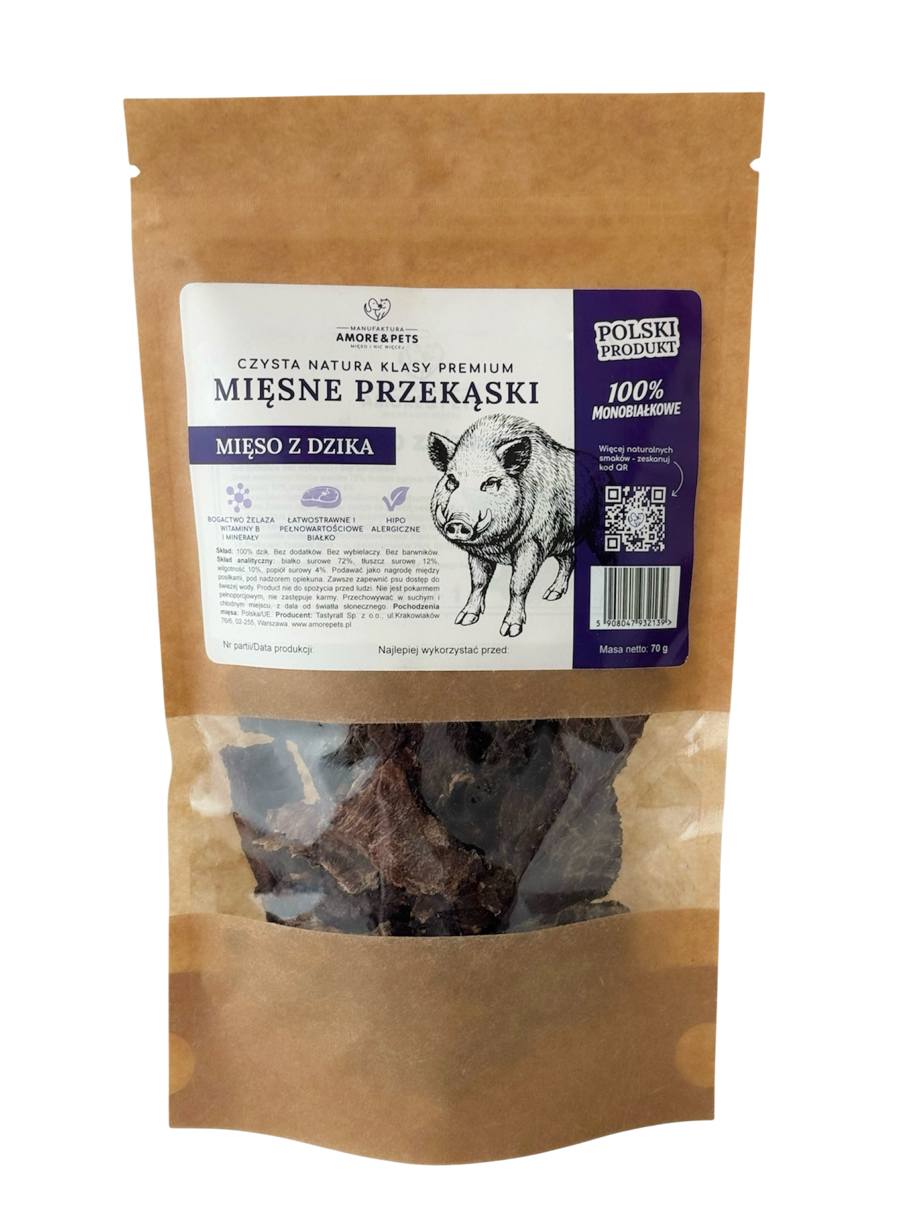 Mięso z dzika 70g