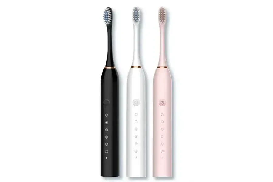 Електрична зубна щітка Sonic Toothbrush Х-3 ультразвукова акумуляторна 4 змінні насадки в комплекті