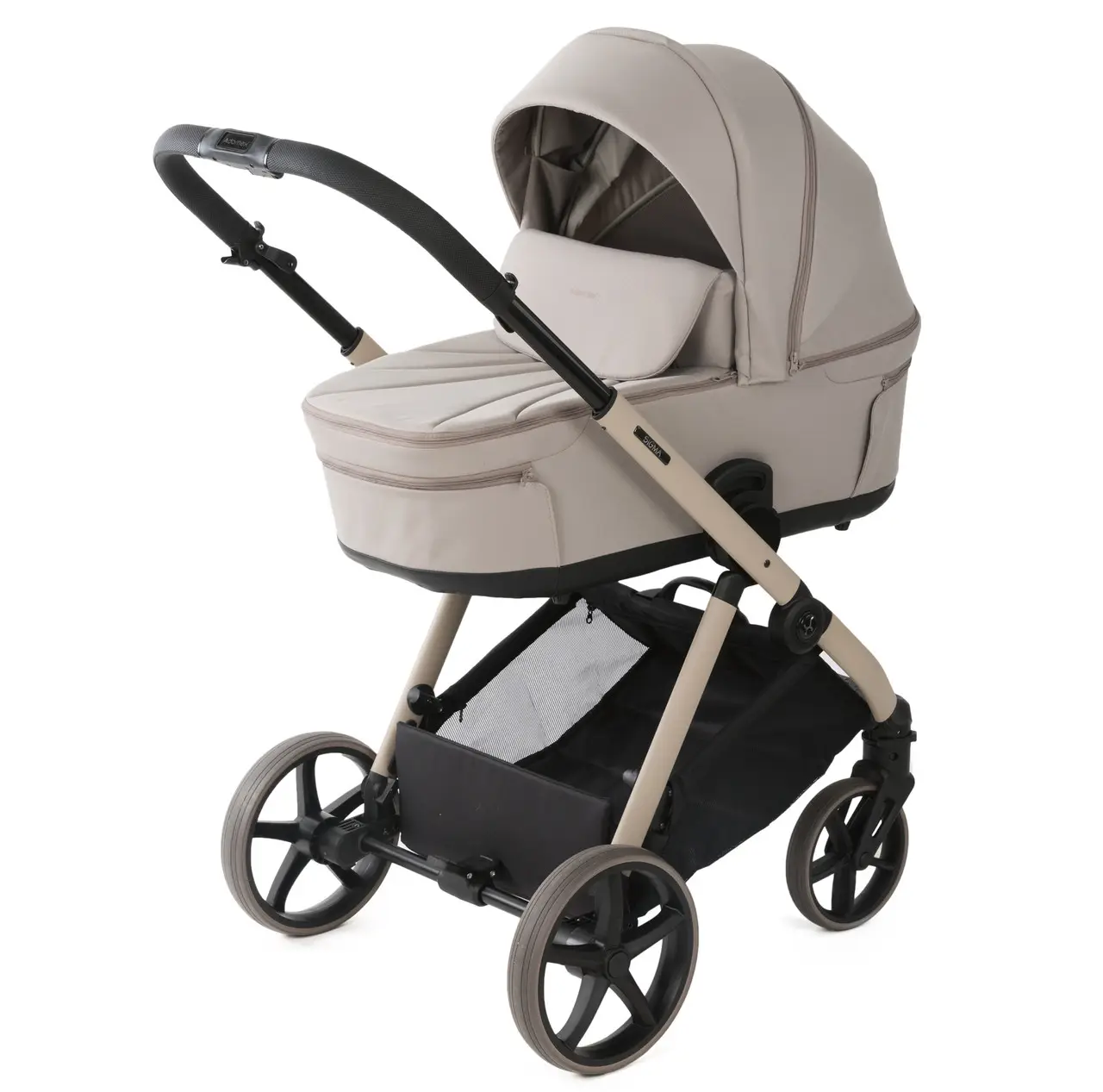 Коляска 2 в 1 Adamex Sigma Natura 4 cappuccino