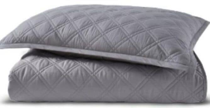 Покривало SAREV Bergamo 240×260 з 2 наволочками,сіре,бавовняне