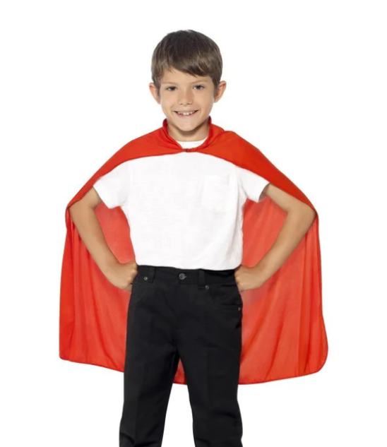 Boy/Girl Red Super Hero Cape 