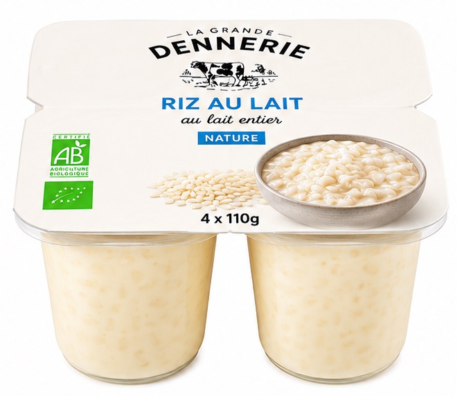 RIZ au LAIT bio fermier (4 x110g)