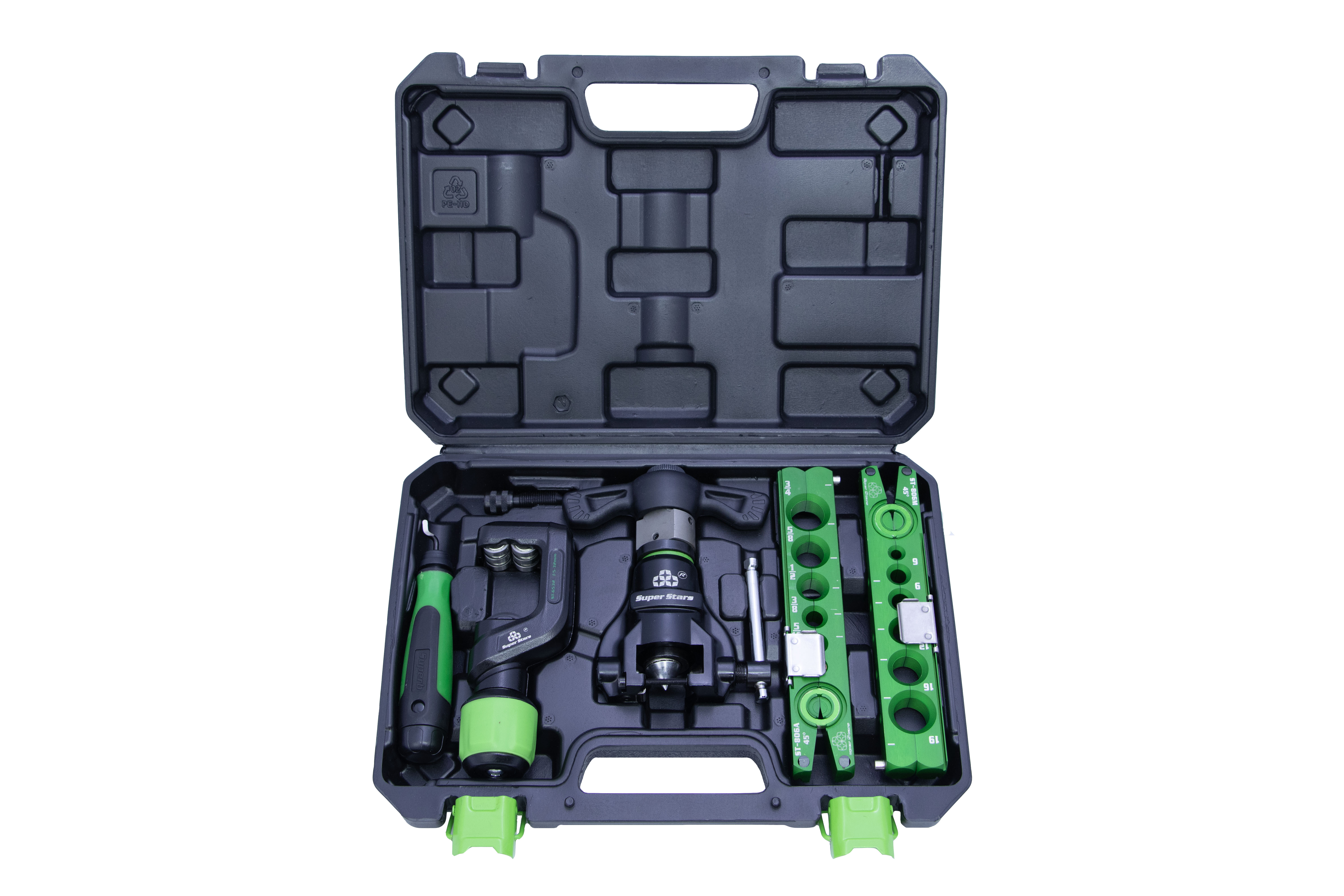 ST R 806 FT L Набір для розвальцювання труб з труборізом та реверсом / тріскачкою