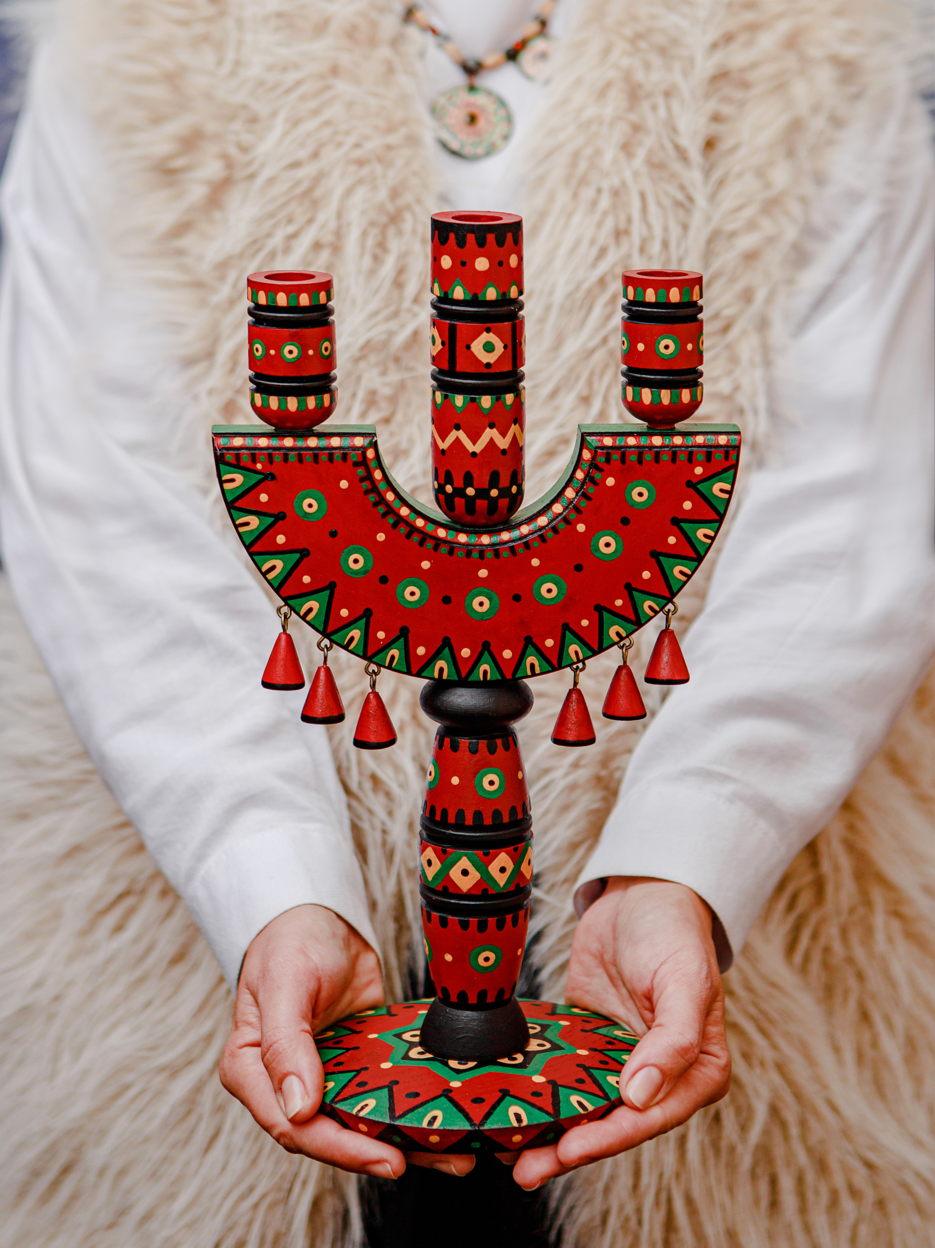 Свічник "Бордовий"