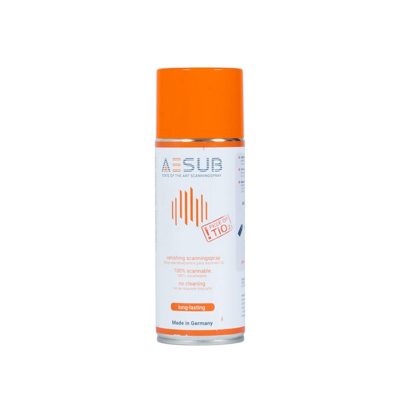 AESUB ORANGE - LONG-LASTING ANTI-REFLECTIVE SPRAY FOR 3D LASER SCANNING