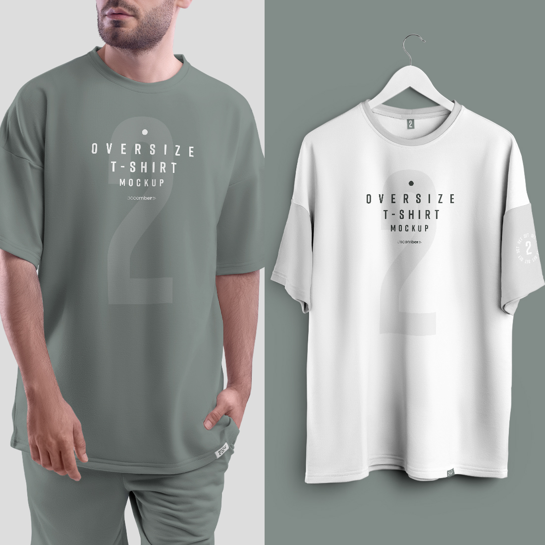 16 Mockups Oversize T-shirt
