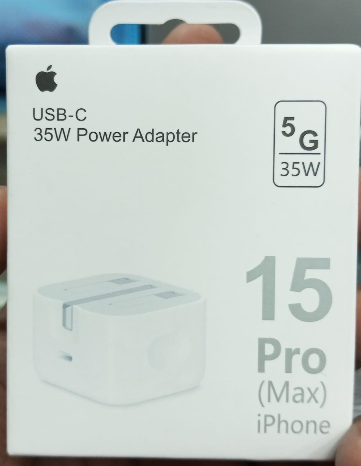 iPhone 15 Pro Max Original Charger - 35W Power Adapter with Cable