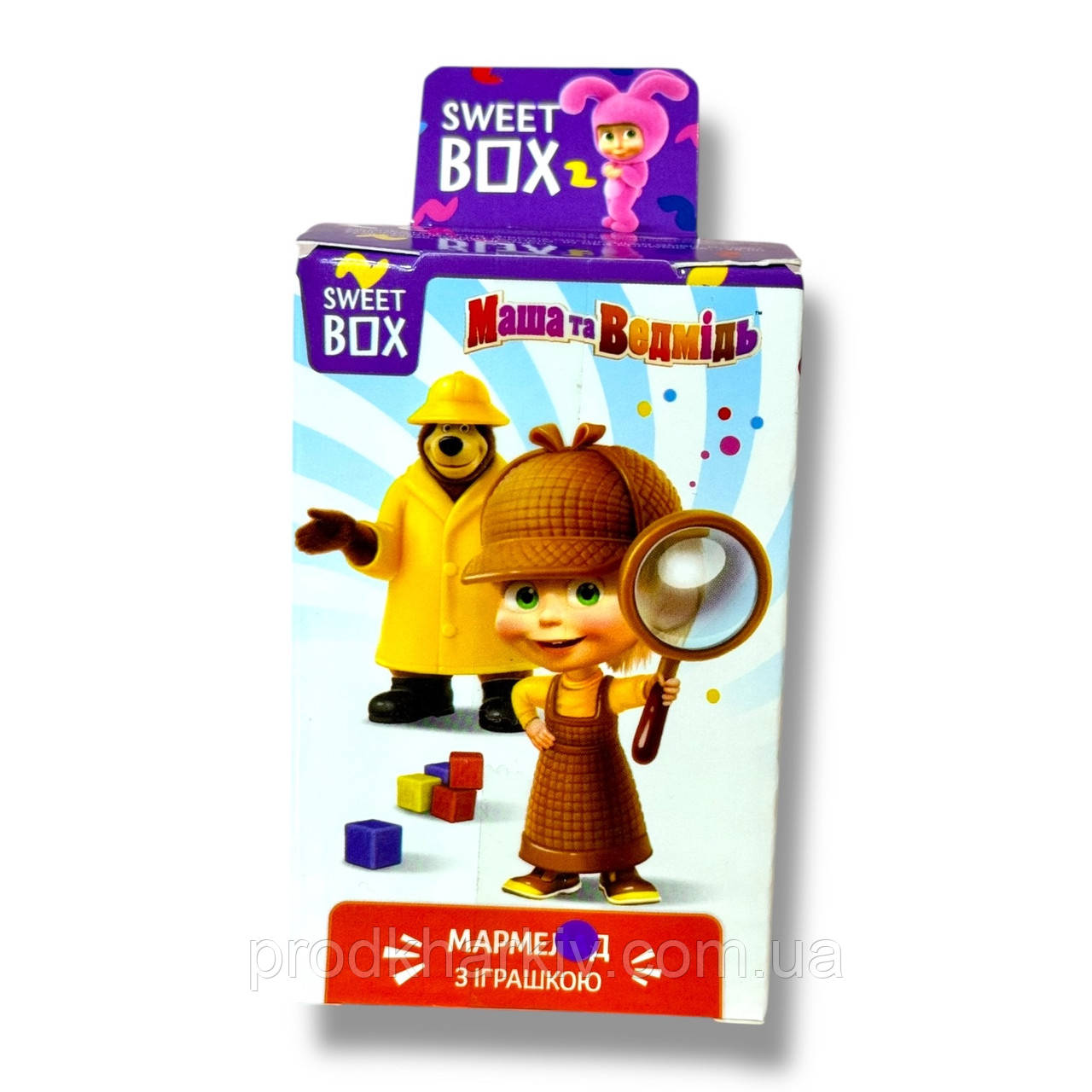 Солодкий бокс Sweet Box «Маша та Ведмідь» — Мармелад із колекційною іграшкою, 10 г