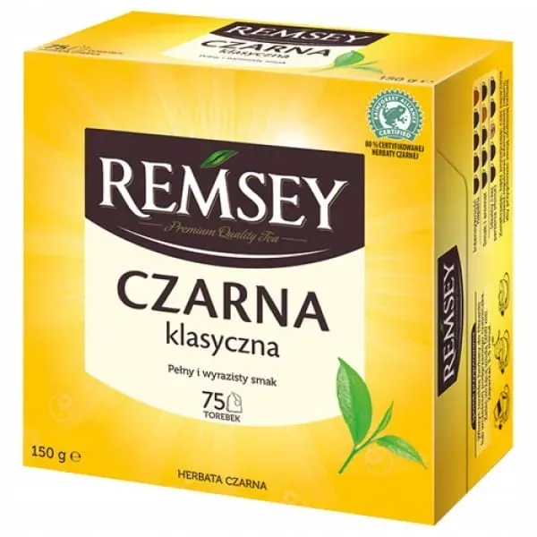 Remsey Black Tea klasyczna Чай чорний пакетований 75 шт