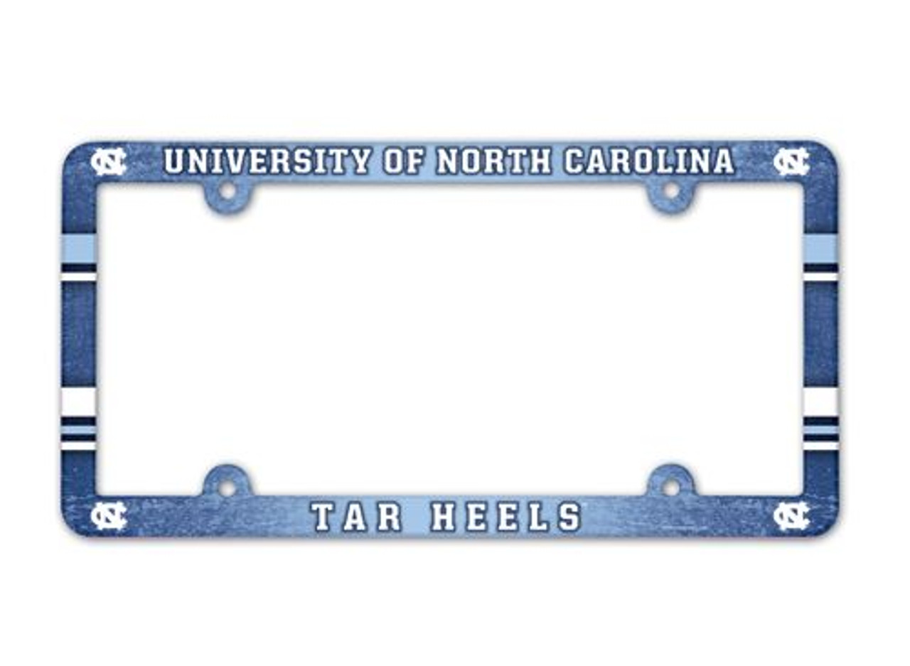 North Carolina Tar Heels License Plate Frame - Full Color