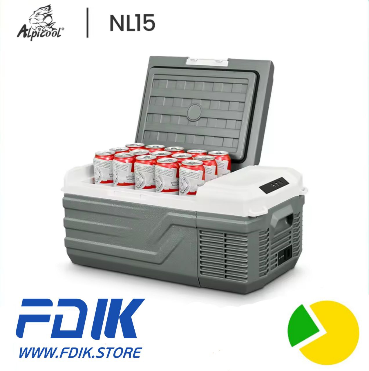 Автохолодильник Alpicool NL15 — 15 л, 12/24/220 В
