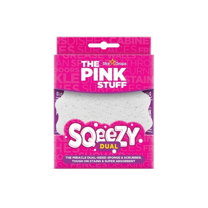 Губка та скребок The Pink Stuff Sqeezy Dual Sided