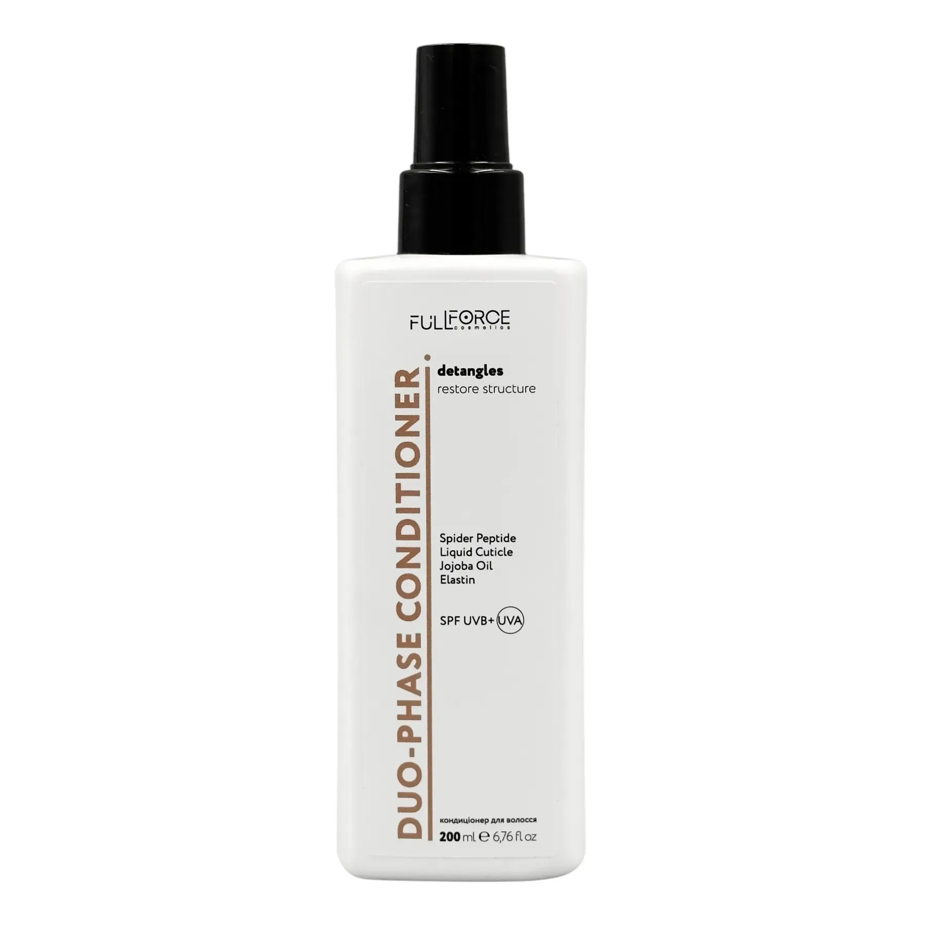 Незмивний двох-фазний спрей кондиціонер DUO-PHASE CONDITIONER DETANGLES RESTORE STRUCTURE, 200 мл.