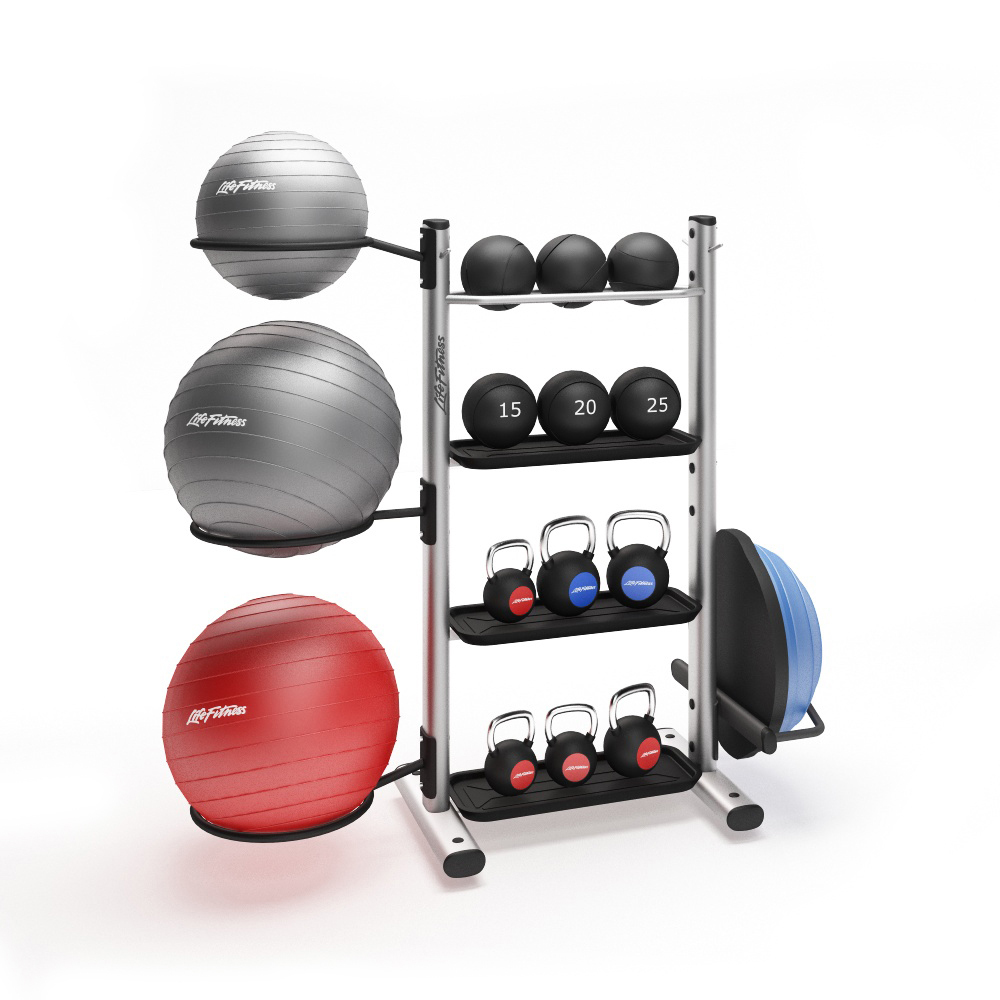 Базова стійка Life Fitness з опціями, тримач для 3-х фітболів і BOSU