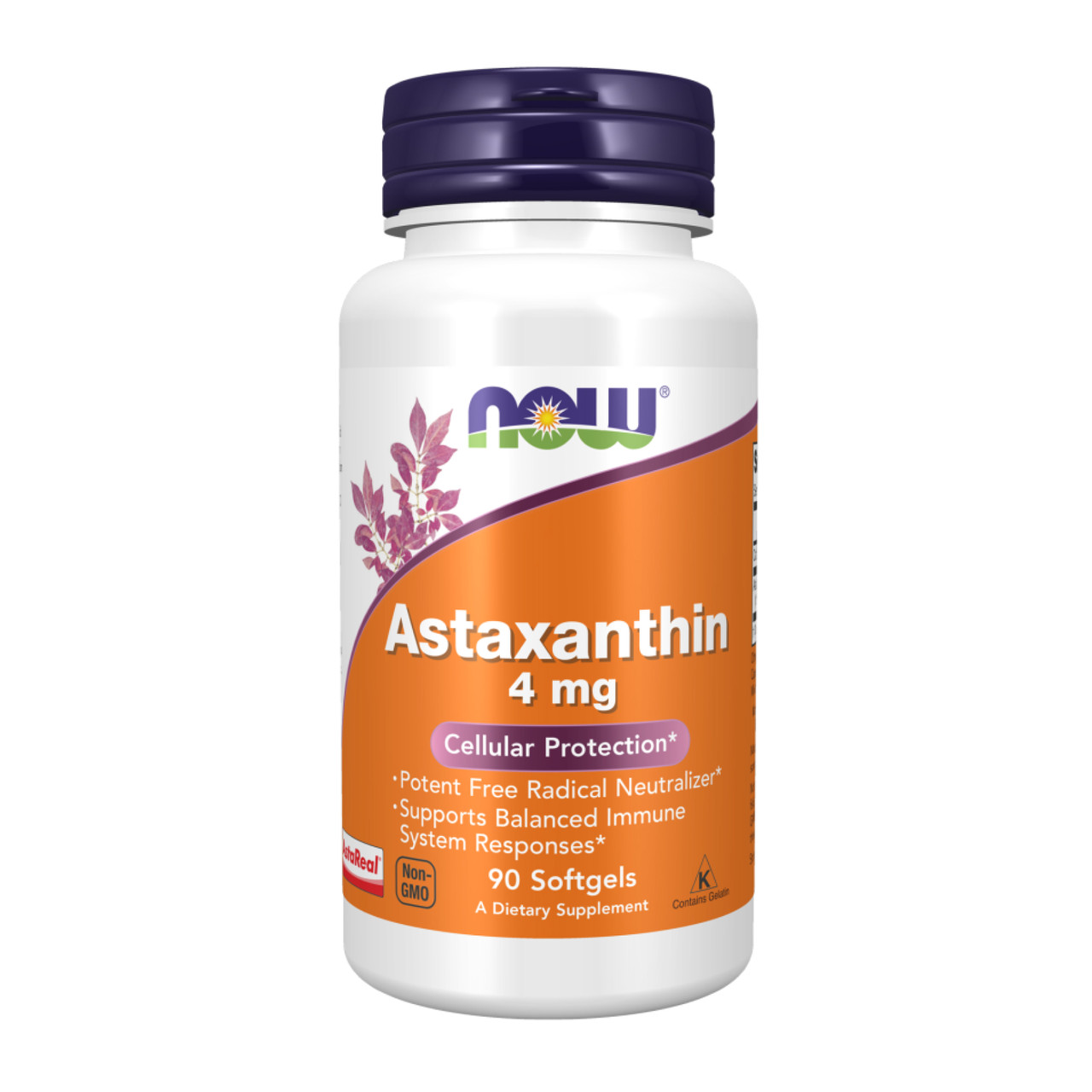 Астаксантин, Astaxanthin 4 mg - 90 softgels