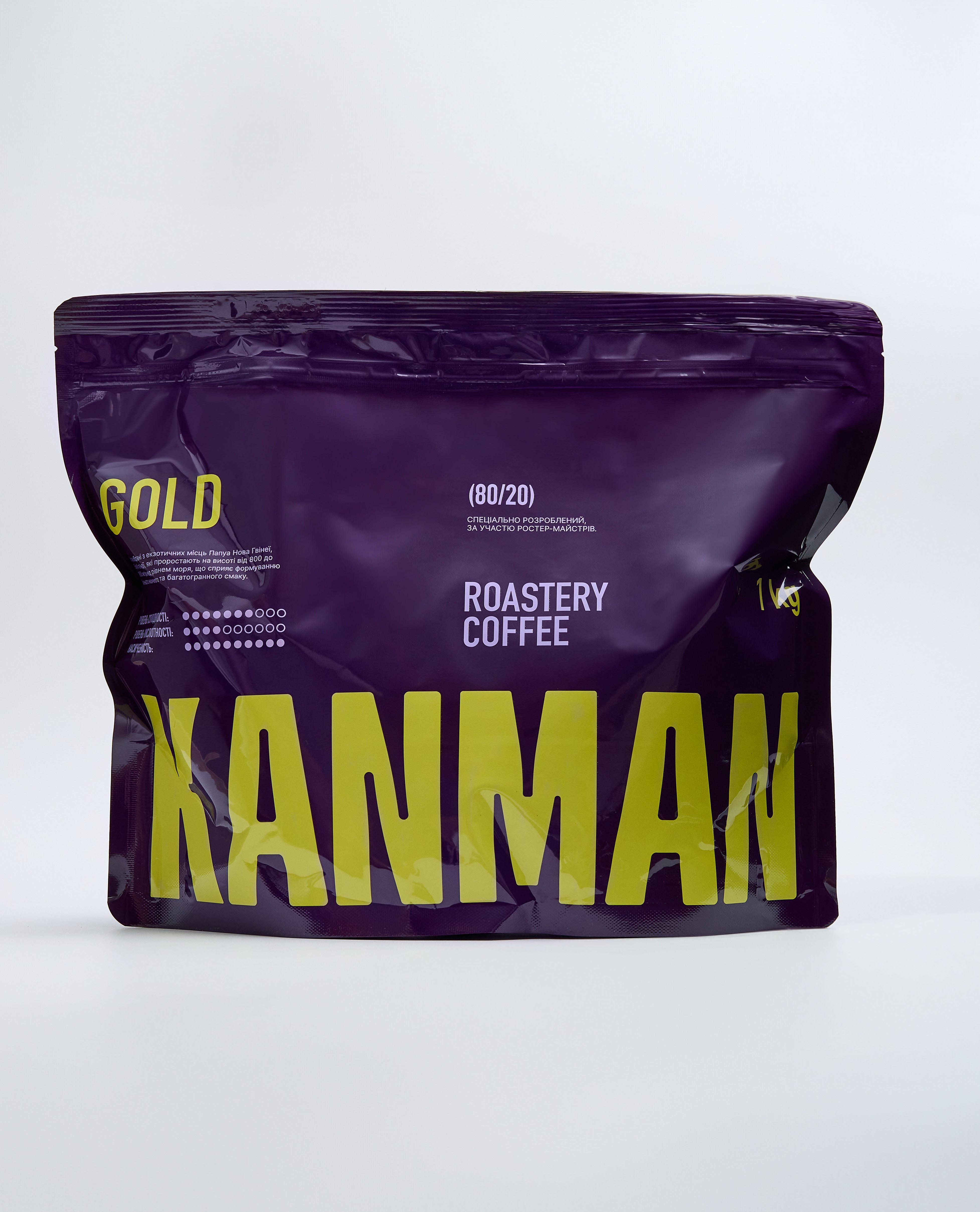 Бленд "GOLD"  80% arabica Papua New Guinea /  Ethiopia Djimmah 20% India Cherry AA