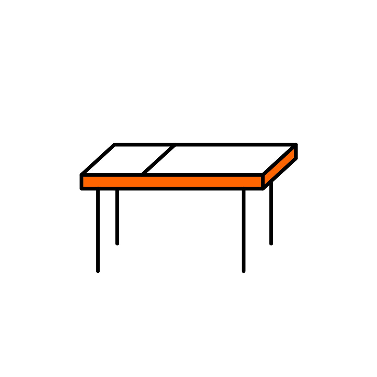 Eettafel tot 250 cm