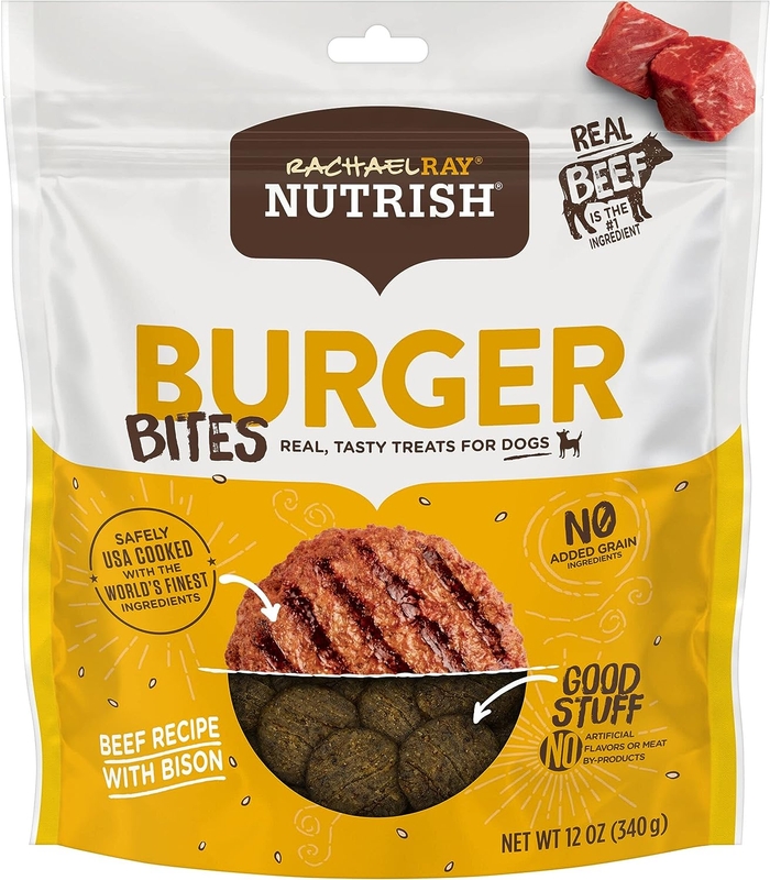 Rachael Ray Nutrish Burger Bites Real Meat Dog Treats