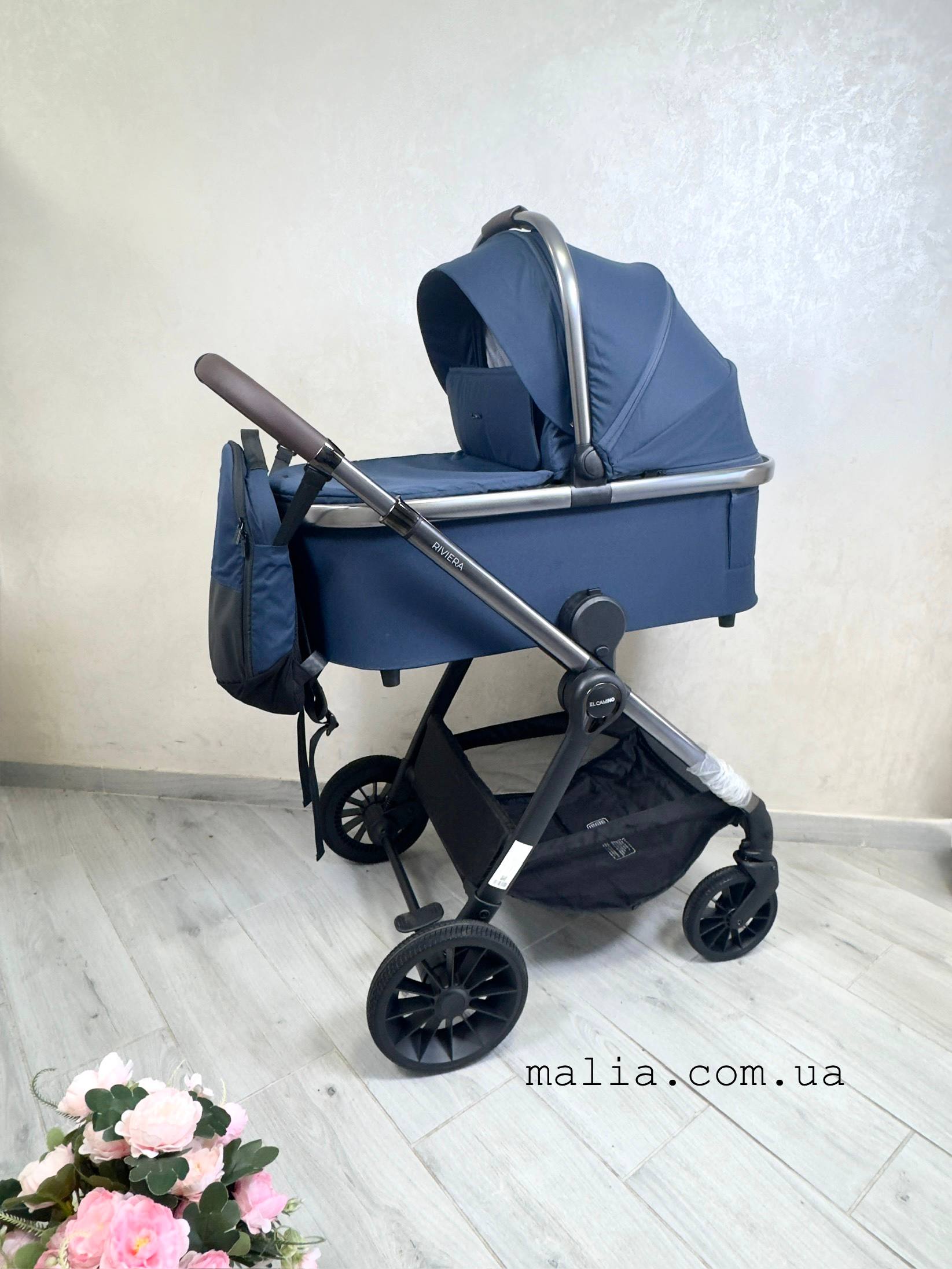 Коляска універсальна 2в1 EL CAMINO ME 1183 RIVIERA Iris Blue