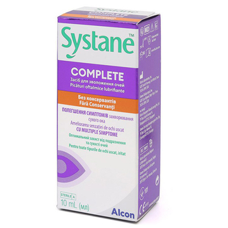 ЗВОЛОЖУЮЧІ КРАПЛІ ALCON SYSTANE COMPLETE (10 мл.)
