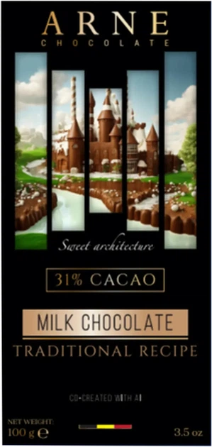 Шоколад Arne молочний 31% 100 г