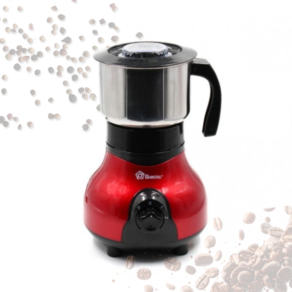 Кавомолка електрична Domotec MS-1108, 250 г, нержавіюча сталь 