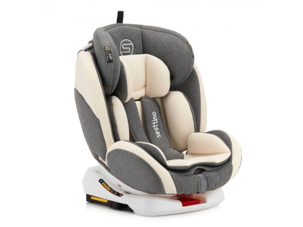 Дитяче автокрісло Sesttino Oktagon ISOFIX cream grey 0-36 кг