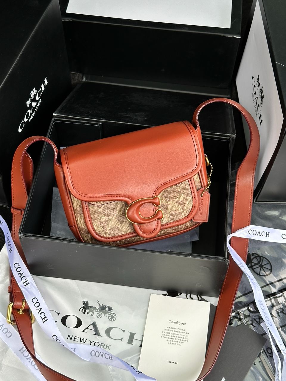 Coach Tabby Messenger In Signature Canvas