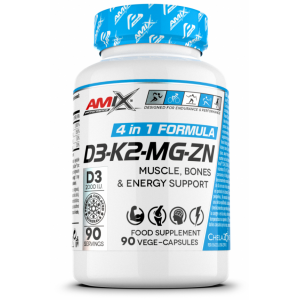 Amix D3-K2-MG-ZN – комплекс вітамінів і мінералів, 90 капсул