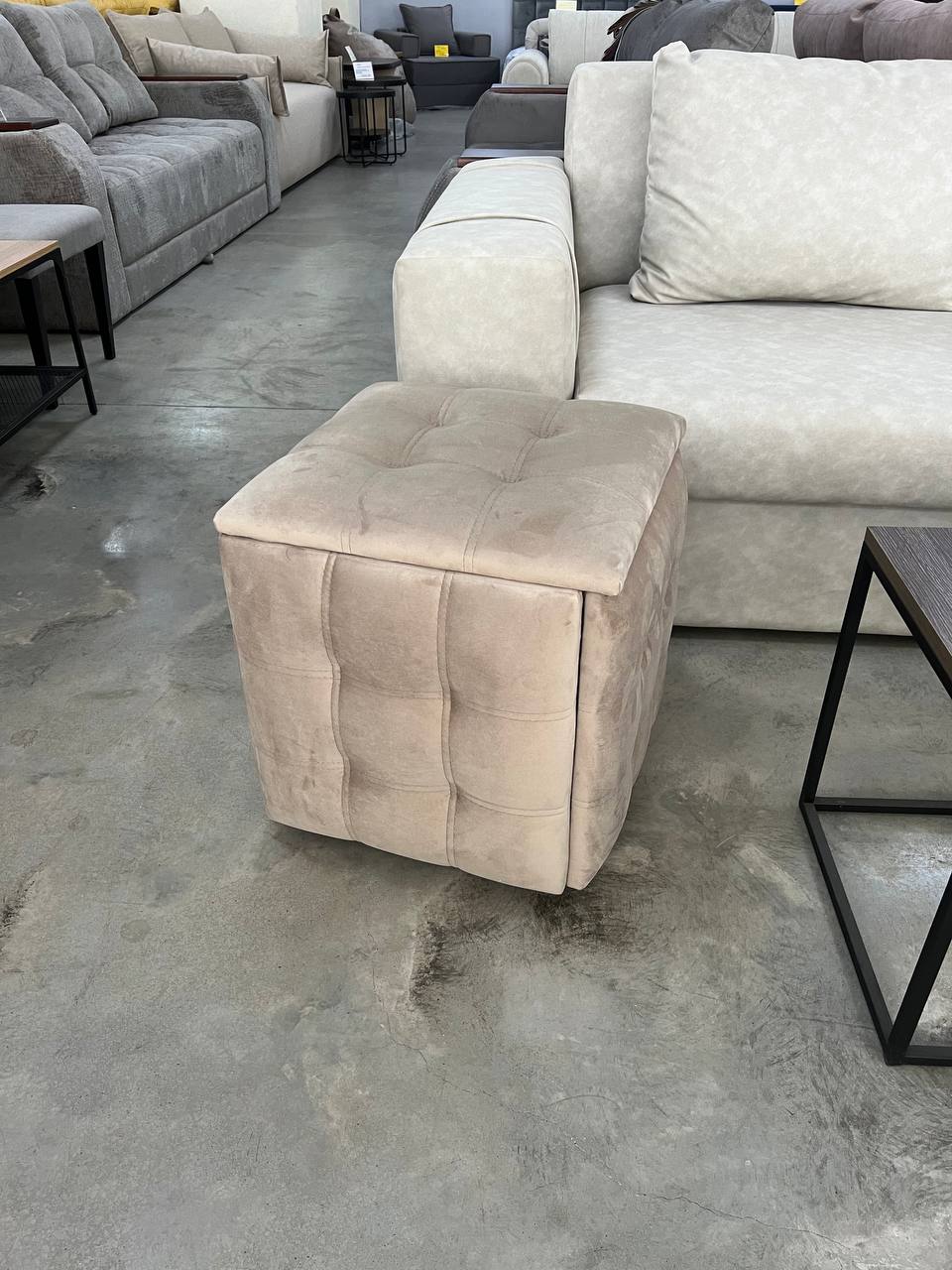 Пуф 5 в 1 чорний метал S7