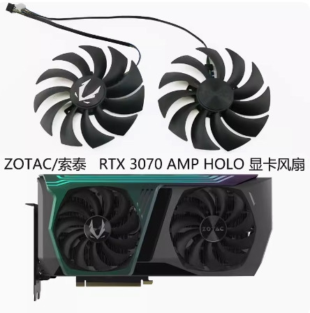 Вентилятор кулер Apistek для видеокарты Zotac RTX 3070 TI 3080 3090 HOLO TRINITY GAA8S2U Apistek