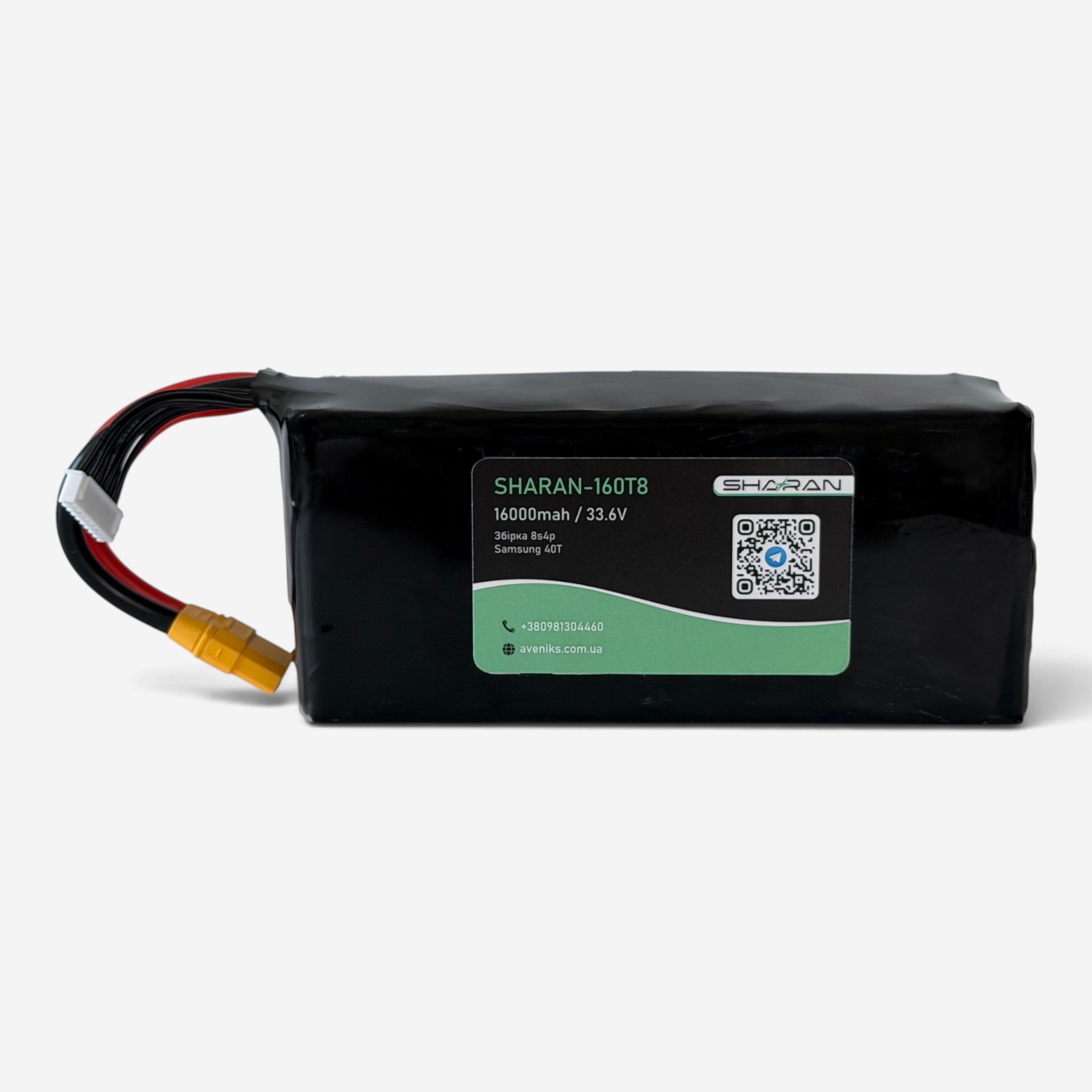 Акумулятор для FPV (ФПВ) дрону 8s4p, SHARAN-160T8, Samsung 40Т, 16 000 mAh