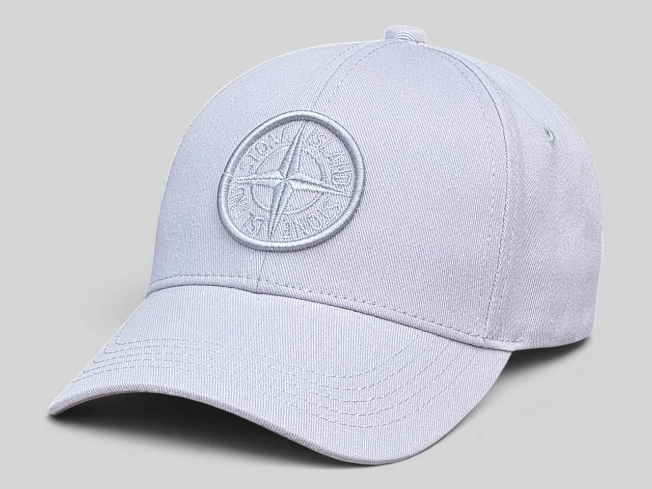 Кепка Бейсболка Stone Island - Стоун Айленд Світло Сірий Копія