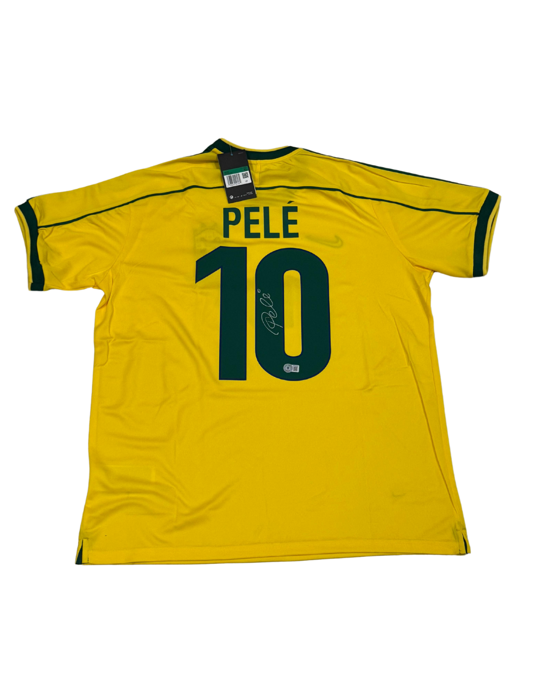 JERSEY PELÉ SIGNED CERTIFICADO BECKETT