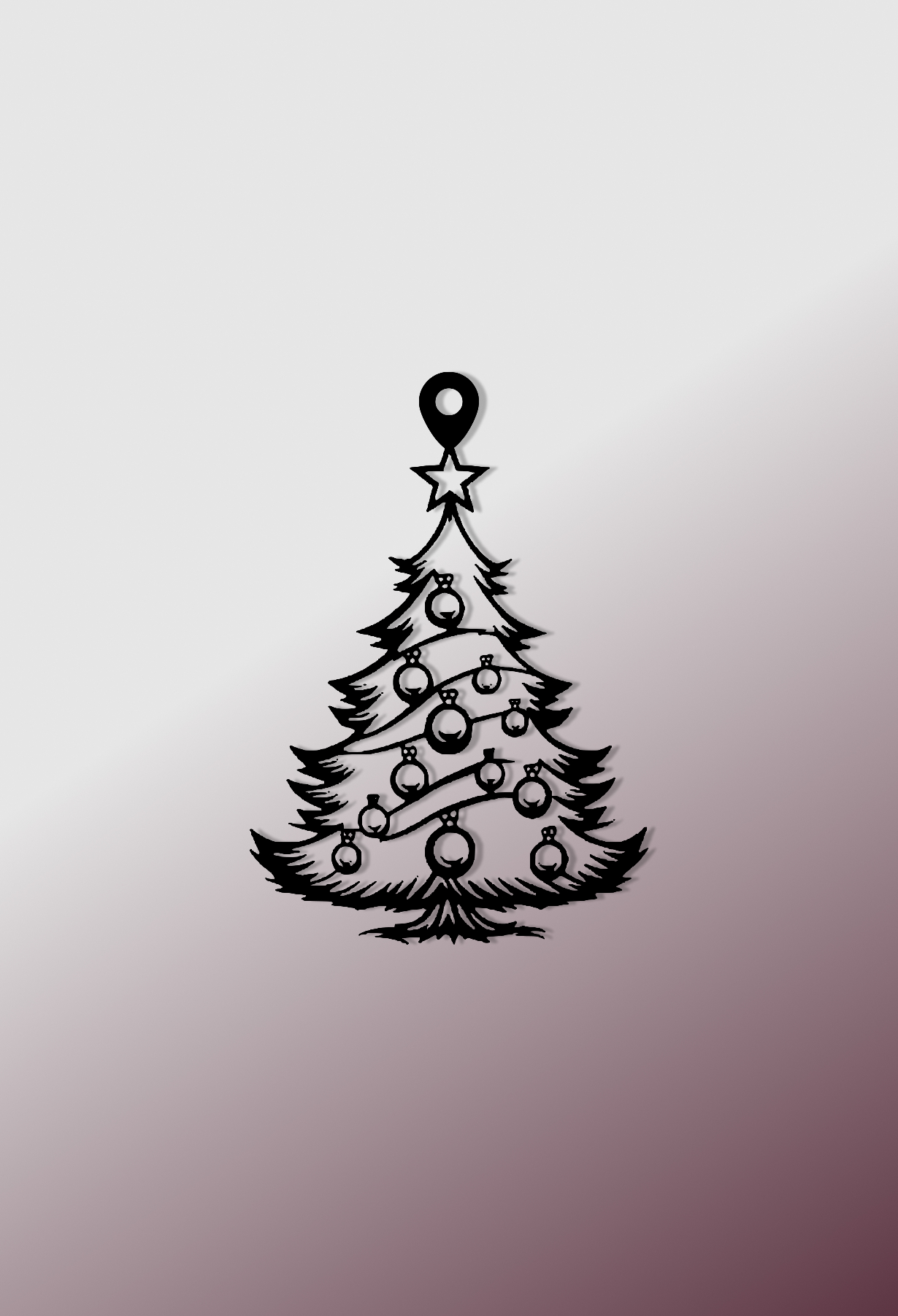 Металева прикраса “Ялинка з Іграшками”