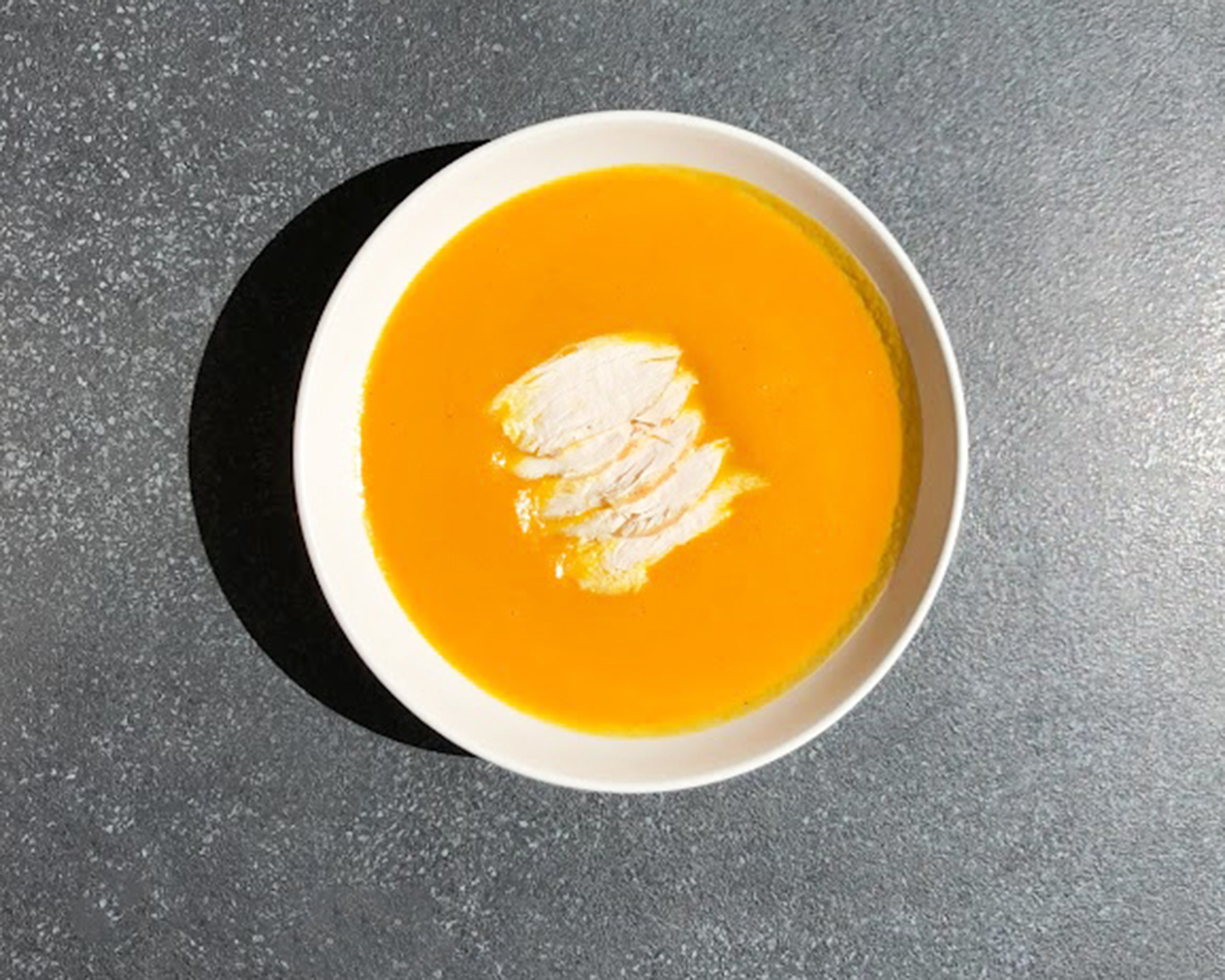 Морквяний крем суп з куркою