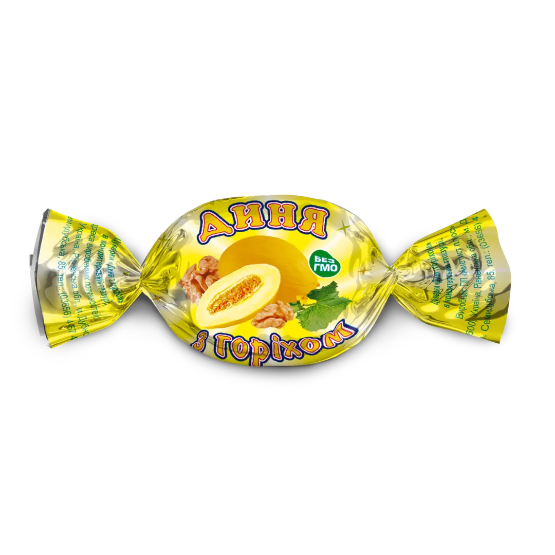 🇺🇦 "AMETIST PLUS" Bombons de melon secos con nueces, 1 kg.