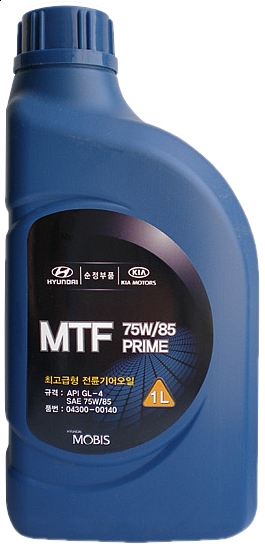 Трансмісійна олива  Mobis Hyundai/KIA MTF PRIME 75W-85 GL-4, 1л.