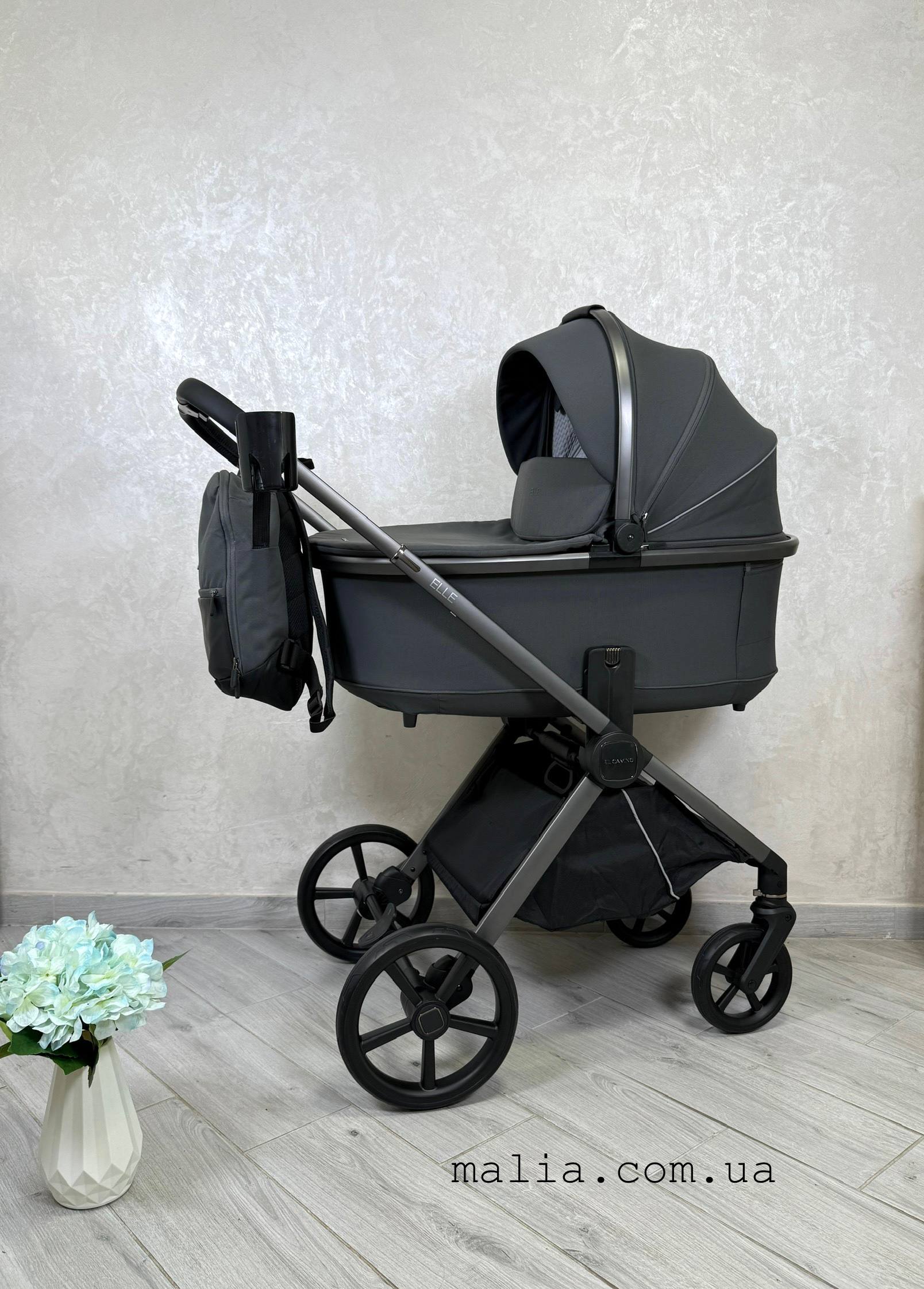 Коляска універсальна 2в1 El Camino ELLE ME 1221 Gray