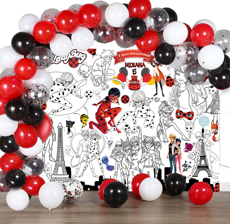 Іменна розмальовка Леді Баг / Lady Bug