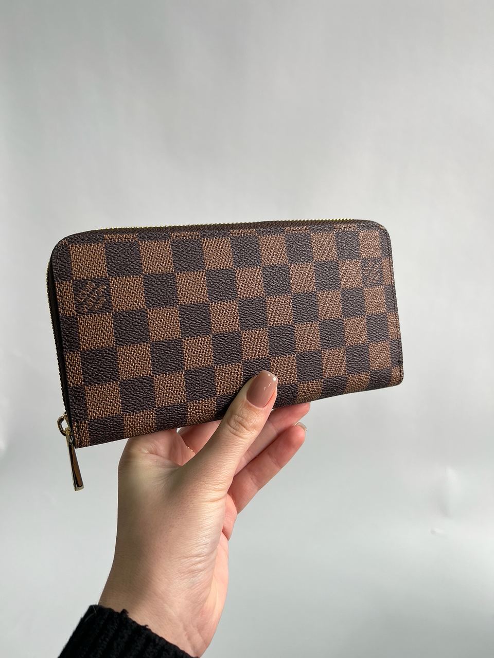 Louis Vuitton Zippy Wallet Damier Brown
