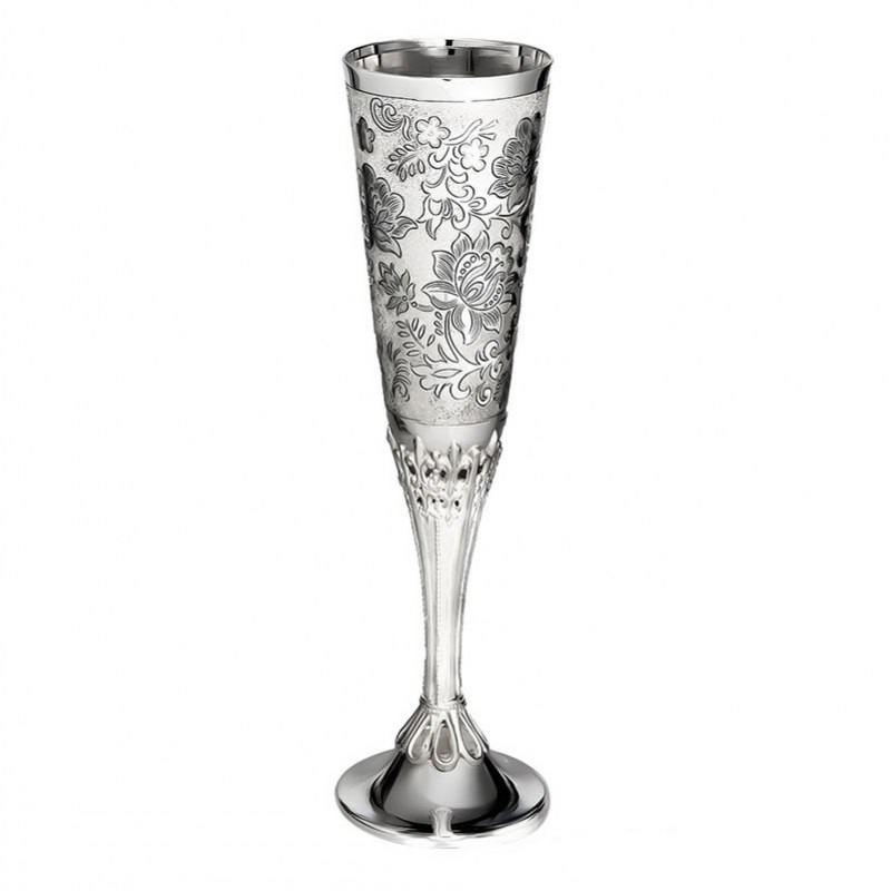 Срібний келих для шампанського "Візерунки" 0700115000