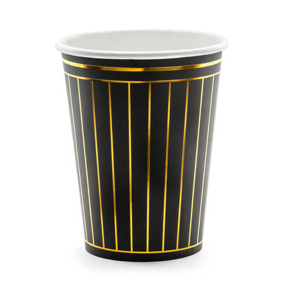 Стаканчики gold stripes 6шт
